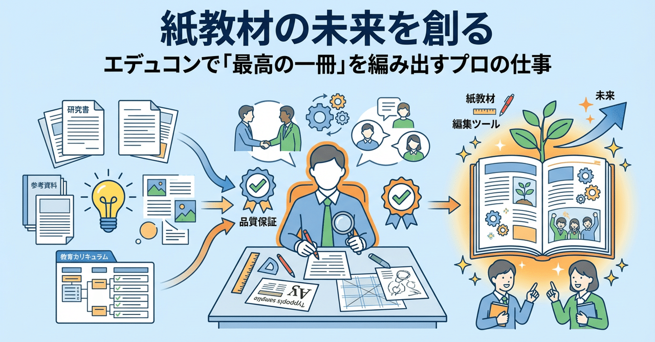 【採用向け】紙教材の未来を創る——エデュコンで「最高の一冊」を編み出すプロの仕事